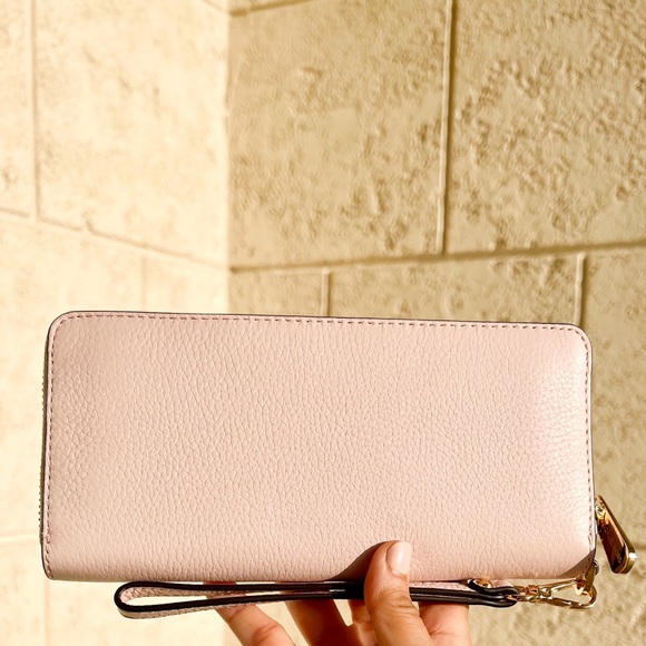 Michael Kors Jet Set Travel Large Continental Wallet Pink Powder Blush - Picture 2 of 9